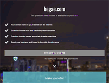 Tablet Screenshot of begae.com